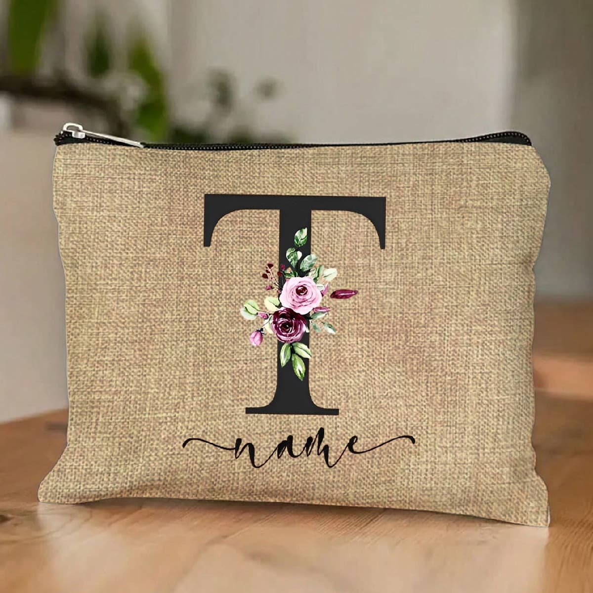Pochette À Imprimé Floral, Porte-monnaie, Trousse De Maquillage, Cadeau De Remerciement Pour Femmes, Cadeau D'anniversaire, Organisateur De Voyage: